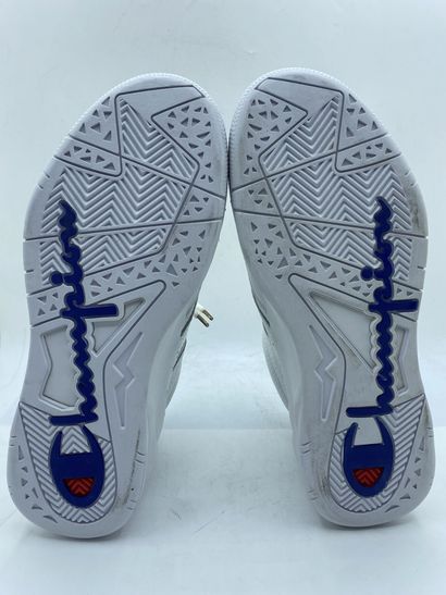null CASBIA X CHAMPION, Paire de sneakers modèle "Calf Leather Atlanta" blanc, taille...