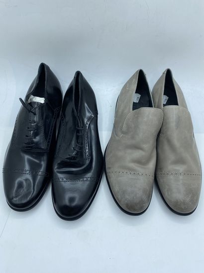 Lot of 2 pairs of suit shoes VERSACE COLLECTION,...