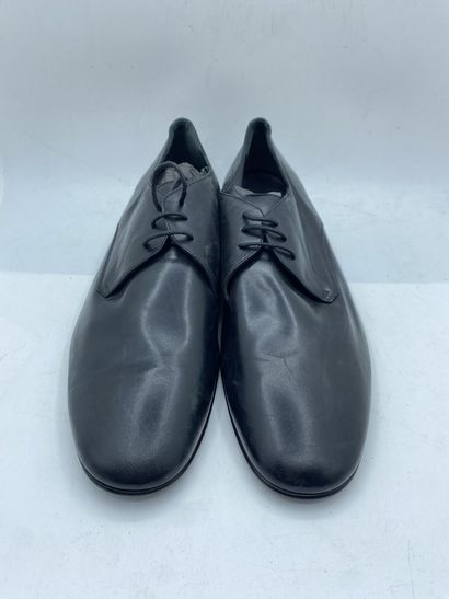 null Lot of 2 pairs of suit shoes VERSACE COLLECTION, size 44, black and blue "petrol".

Fitting...