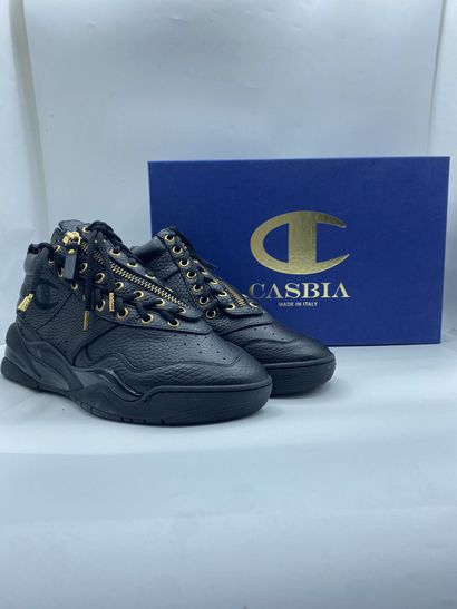 null CASBIA X CHAMPION, Pair of sneakers model "Calf Leather Atlanta" black, size...