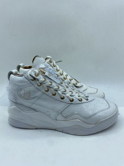 null CASBIA X CHAMPION, Pair of sneakers model "Calf Leather Atlanta" white, size...