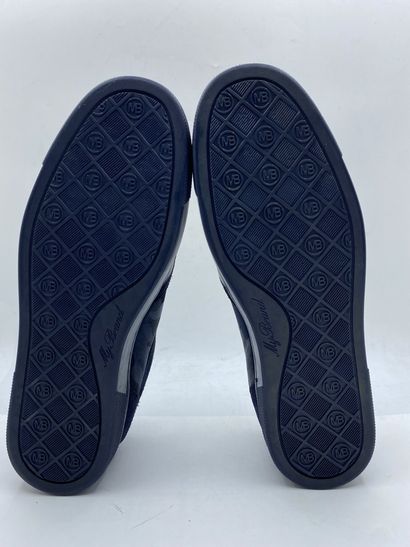 null MY BRAND EXCLUSIVE, Pair of sneakers model "Camo Stud Runner" dark blue, size...
