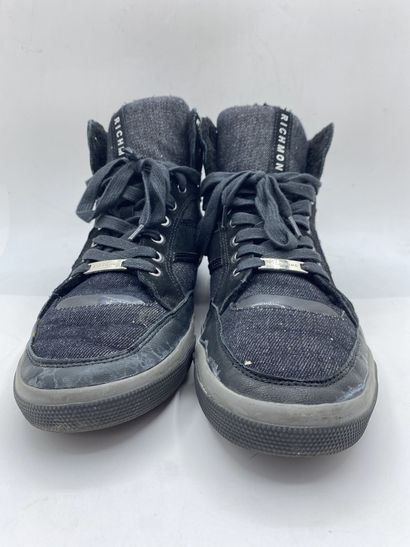 RICHMOND, Pair of black sneakers, size 45...