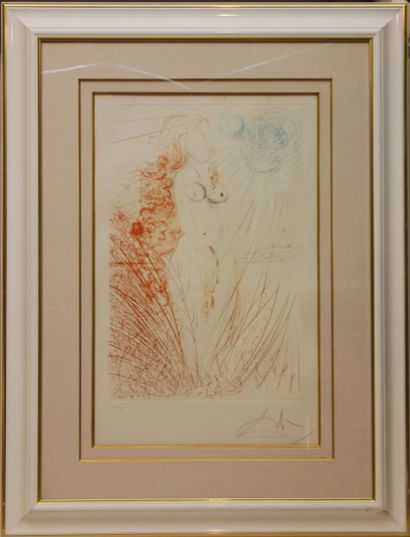 null Salvador DALI (1904 - 1989) d'après 

Venus 

Lithographie en couleur signée...