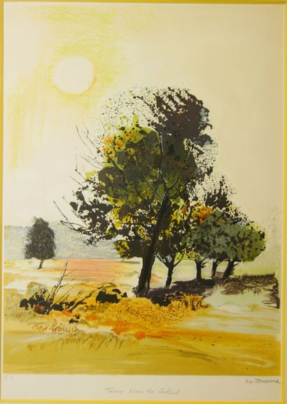 null Michel JOUENNE (1933-2021)

Earth under the sun 

Lithograph in color, artist's...