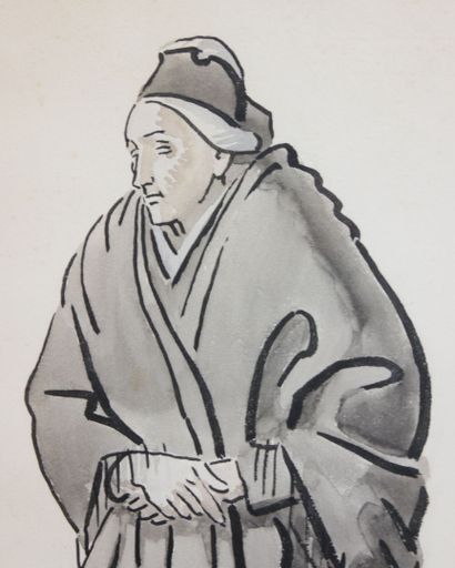 null Léo LELÉE (1872-1947)

Arlésienne debout

Aquarelle et encre de Chine sur papier...