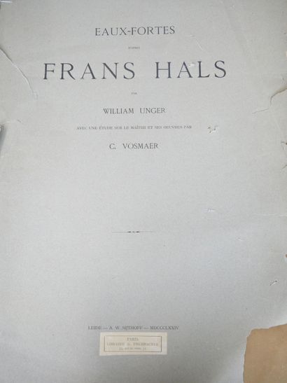 null Eaux-fortes d'après Frans Hals par William UNGER avec une étude sur le maître...