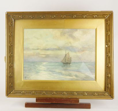 null Theodore HANNON (1851-1916)

Sailboat at sea

Watercolor on paper signed lower...