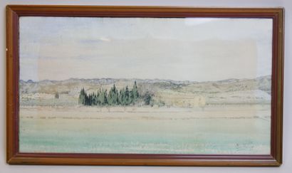 Léo LELÉE (1872-1947) 
Landscape of Provence....