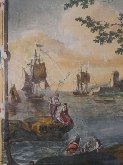 null French school around 1800

Port landscape for a wood panel

Watercolor and gouache...