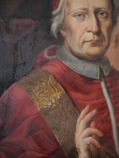 null École ROMAINE du XVIIIème entourage de Ghezzi

Portrait du pape Clément XII

Toile...