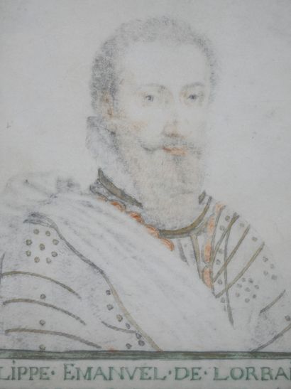 null Thierry BELLANGE (1594 - 1638)

Duke of Mercoeur

Black pencil and red chalk...