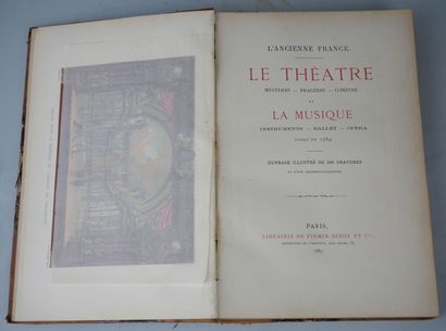 null Théâtre, Musique. L'ancienne France -Le théâtre mystères-tragédie-comédie et...