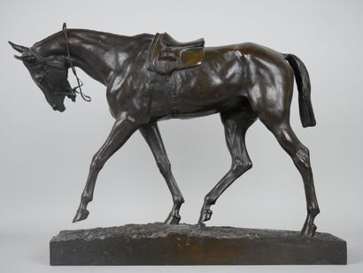 null FREMIET, Emmanuel (1824-1910) :

Cheval

Épreuve en bronze à patine brun noir,...