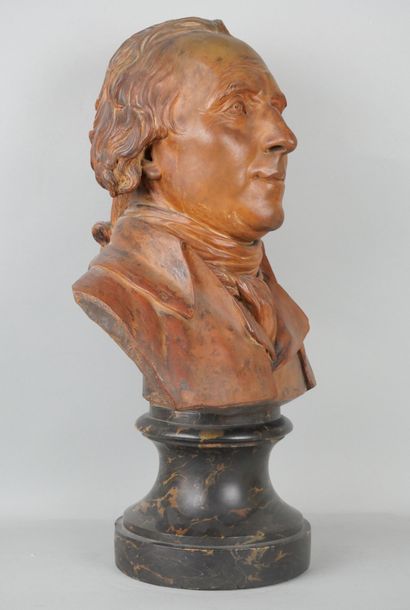 null MARTIN (French school of the 18th century):

Portrait of a man in bust

Sculpture...