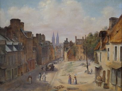 null French school circa 1840

A village street in Normandy

Original canvas, signed...