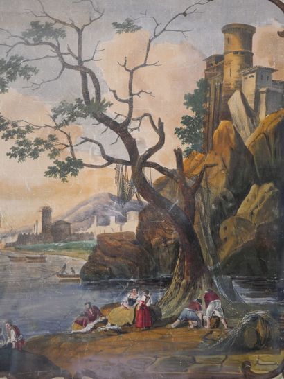 null French school around 1800

Port landscape for a wood panel

Watercolor and gouache...