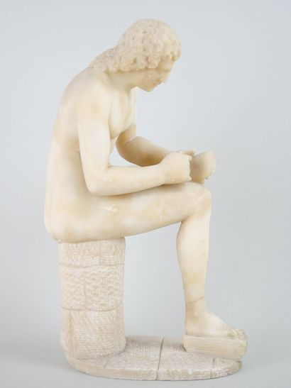 null "Young boy with a thorn

Sculpture in alabaster.

(Restorations to an ankle,...