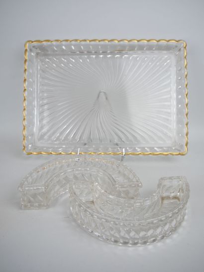 null BACCARAT

Lot including : 

A glass presentation tray of rectangular shape with...