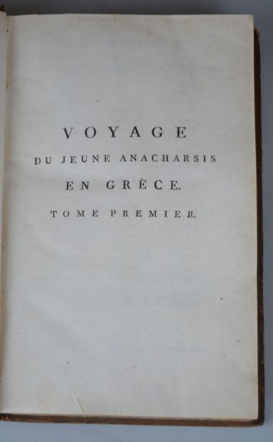 null BARTHELEMY (Jean Jacques)

Voyage of the young Anacharsis in Greece. Paris,...