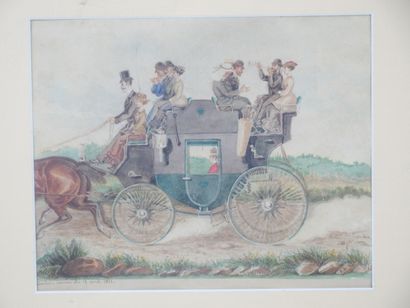 null JS (active around 1880)

The stagecoach

Watercolor on paper signed "JS" on...