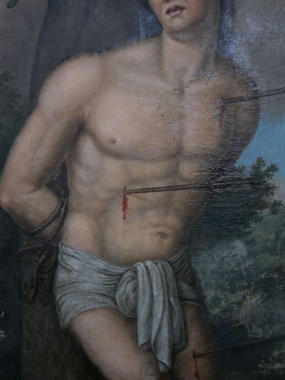 null FRENCH SCHOOL circa 1800

Saint Sebastian

Canvas

Without frame

Height : 137...