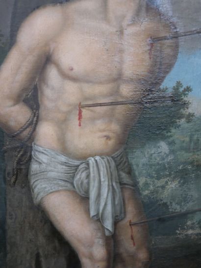 null FRENCH SCHOOL circa 1800

Saint Sebastian

Canvas

Without frame

Height : 137...