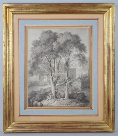 null Pierre Henri RÉVOIL (1776-1842)

Pair of animated landscapes

Grey wash on paper....