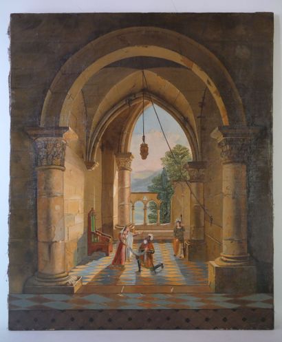 FRENCH SCHOOL circa 1820

Troubadour scene

Canvas

Height...