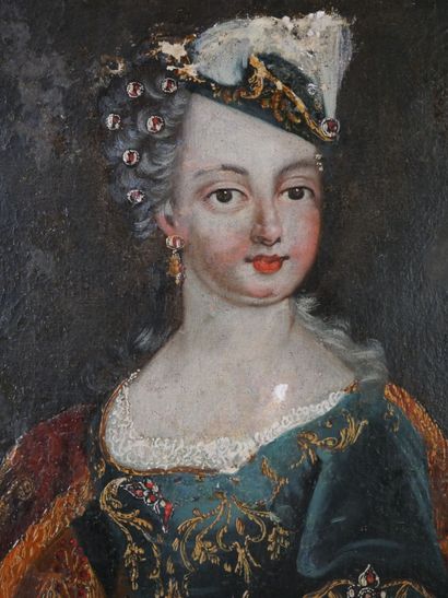 null École FRANCAISE vers 1700

Jeune princesse en robe brodée

Toile

Sans cadre

Hauteur...