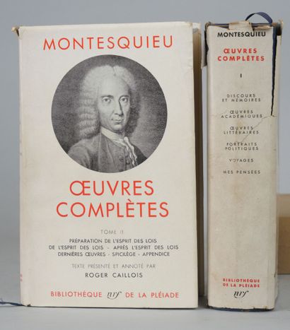 null BIBLIOTHEQUE DE LA PLEIADE. 

MONTESQUIEU, oeuvres complètes. (2 volumes) 

1949...