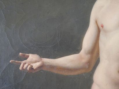 null French school around 1820

Academy of a naked man 

Canvas 

H : 99 cm 

W :...