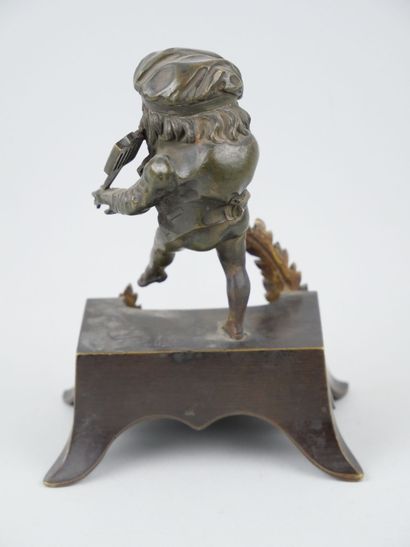 null Proof in bronze with a brown-green patina representing a dancing elf.

19th...