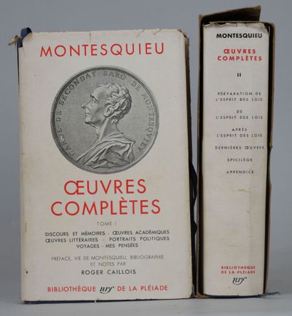 null BIBLIOTHEQUE DE LA PLEIADE. 

MONTESQUIEU, complete works. (2 volumes) 

1949...