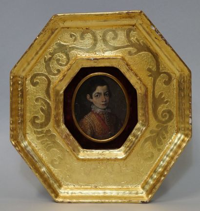 null Italian school of the 16th century

Portrait of a young boy in bust

Oval copper

Height...