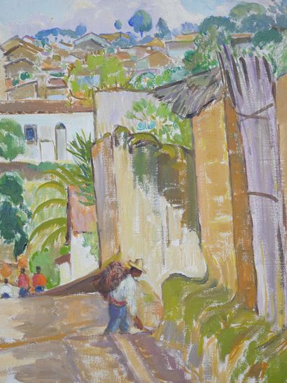 null Humberto GARAVITO (1897-1970) 

Village of Zumpango 

Oil on canvas signed and...