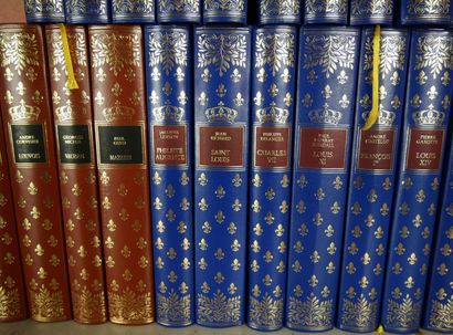 null Collection « Rois, Reines de France et personnalités importantes » 23 volumes,...