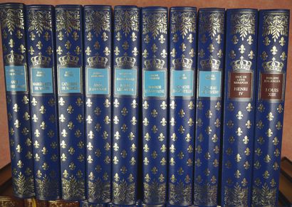 null Collection " Kings, Queens of France and important personalities " 23 volumes,...