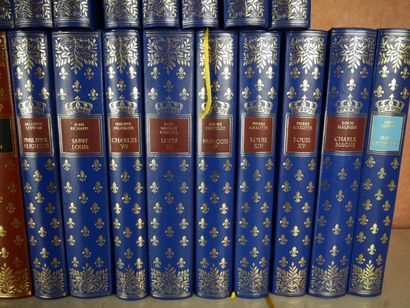 null Collection " Kings, Queens of France and important personalities " 23 volumes,...