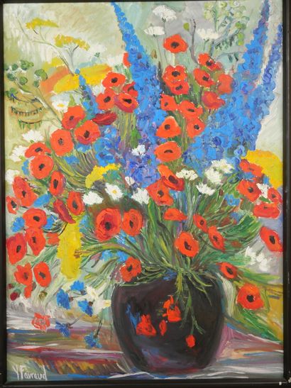 null École du XXème siècle 

Bouquet de fleurs

Huile sur toile signée « Y.Favraud »...