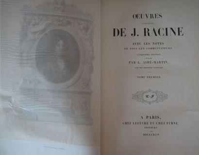 null RACINE (Jean) 

Complete works. With notes of all the commentators. Edition...