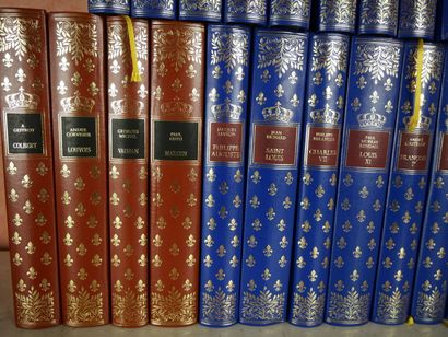 null Collection « Rois, Reines de France et personnalités importantes » 23 volumes,...