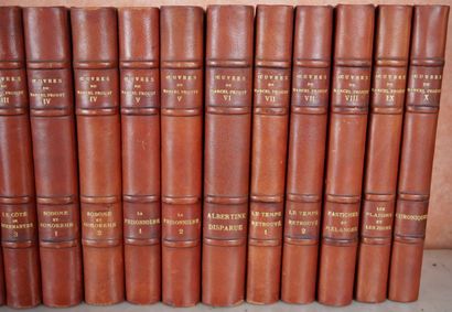 null PROUST (Marcel)

Complete works. Paris, NRF, 1929-1936. Ten volumes in 18 vol....