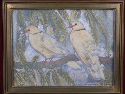 null Georges MANZANA-PISSARRO (1871-1961)

Doves with a mimosa

Mixed media on paper...