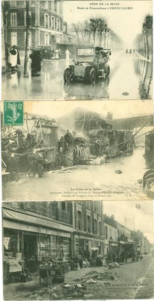 null 79 CARTES POSTALES INONDATIONS 1910: Région Parisienne - Divers Départements....