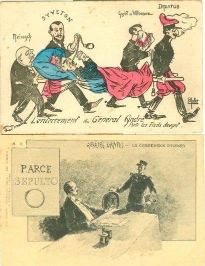null 6 CARTES POSTALES POLITIQUE: Affaire Dreyfus. Illustrations & Illustrateurs....