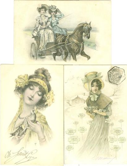 null 26 CARTES POSTALES FANTAISIES: MM Vienne et de Type - Divers Thèmes et Aute...