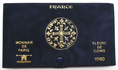 null Ensemble de 10 Coffrets. Monnaie de Paris - Pièces Fleurs de Coins. Exemplaires...