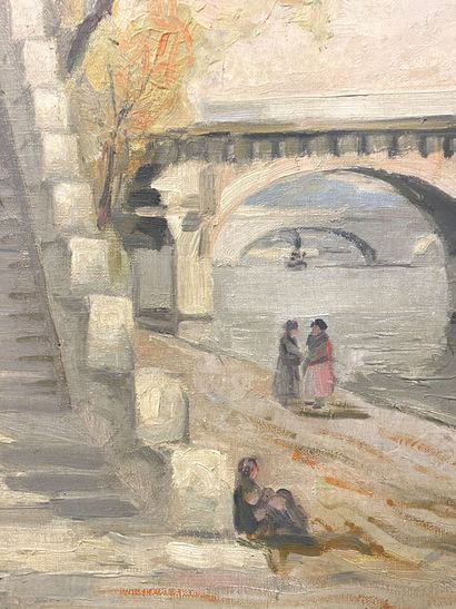 null Louis Marcel Fréaud MYR (1893-1964)

View of a bridge in Paris

Oil on canvas...