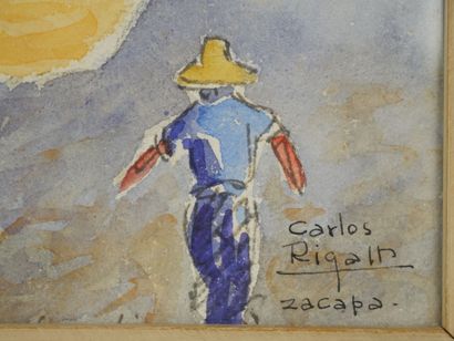 null Carlos RIGALT (1901-1977)

Ruelle active de Zacapa au Guatemala 

Gouache sur...